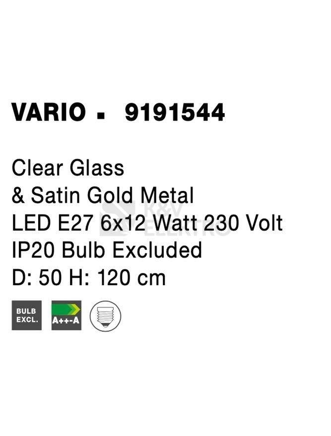 Obrázek produktu Závěsné svítidlo NOVA LUCE VARIO Ε27 9191544 bez žárovky 5