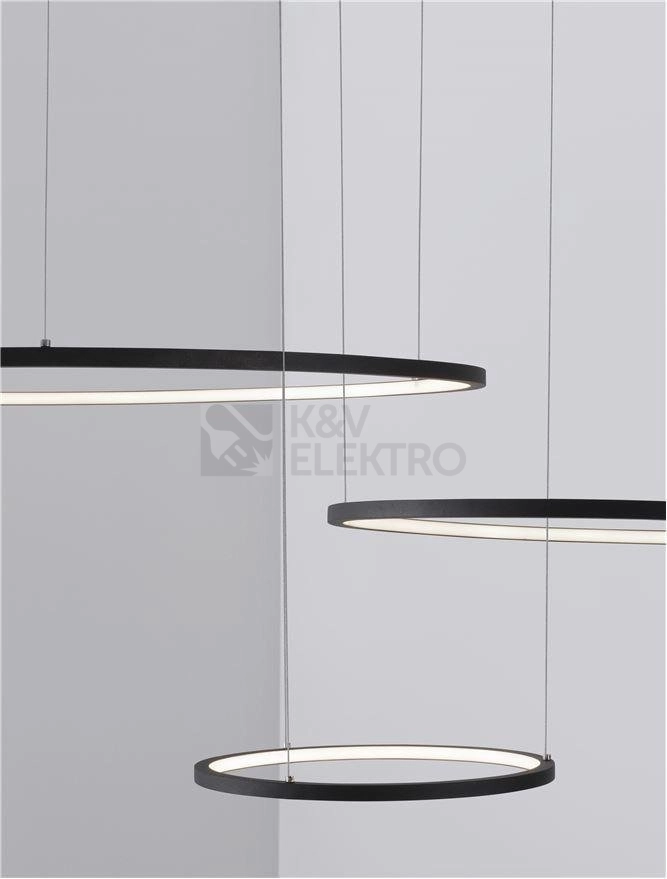 Obrázek produktu Závěsné LED svítidlo NOVA LUCE PURPLE 80W 3000K 9210312 stmívatelné Triac 5