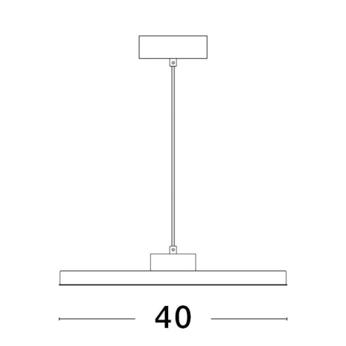 Závěsné LED svítidlo NOVA LUCE ANDRIA 30W 3000K 9212909 stmívatelné Triac (obrázek 2)