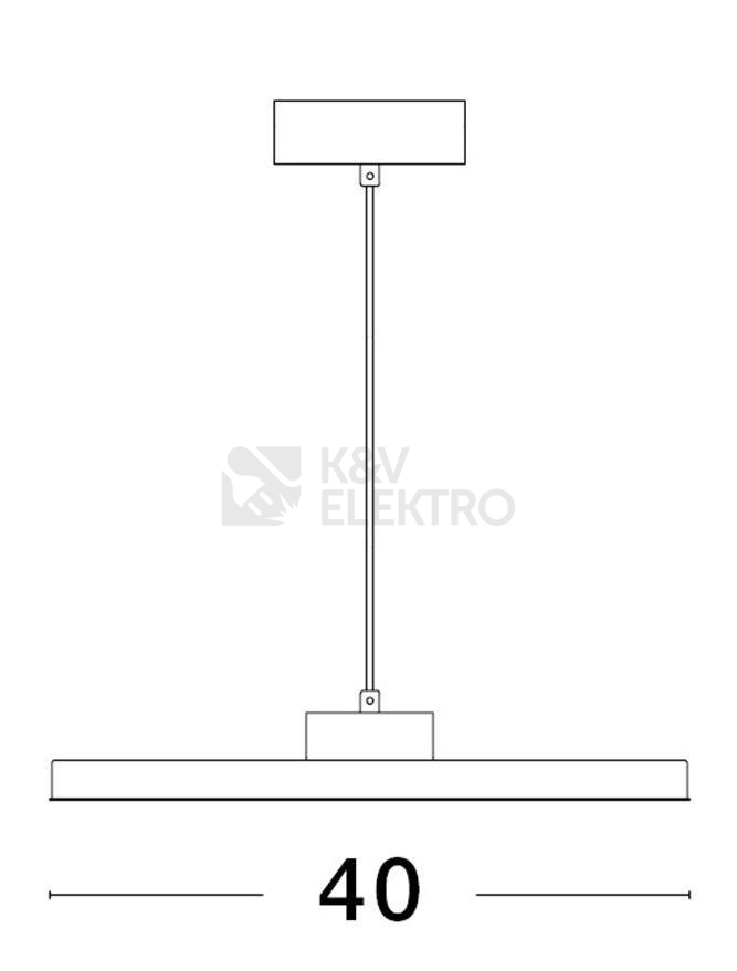 Obrázek produktu Závěsné LED svítidlo NOVA LUCE ANDRIA 30W 3000K 9212909 stmívatelné Triac 2