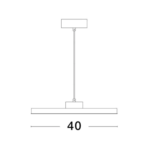 Závěsné LED svítidlo NOVA LUCE ANDRIA 30W 3000K 9212910 stmívatelné Triac (obrázek 2)