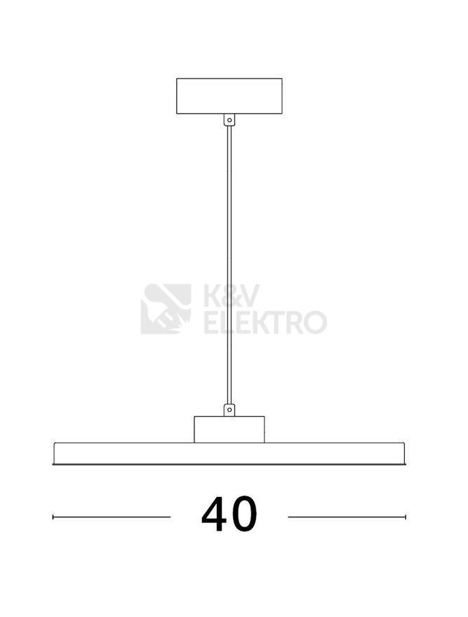 Obrázek produktu Závěsné LED svítidlo NOVA LUCE ANDRIA 30W 3000K 9212910 stmívatelné Triac 2