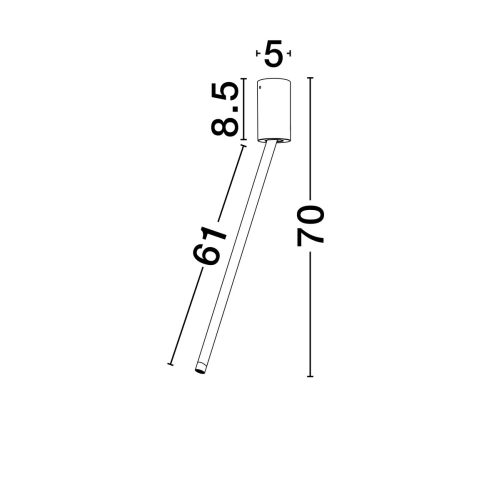 Stropní LED svítidlo NOVA LUCE ORNOS 4W 3000K 9232142 (obrázek 5)