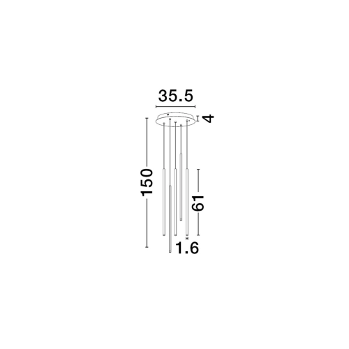 Závěsné LED svítidlo NOVA LUCE STILVI 15W 3000K 9232152 (obrázek 7)