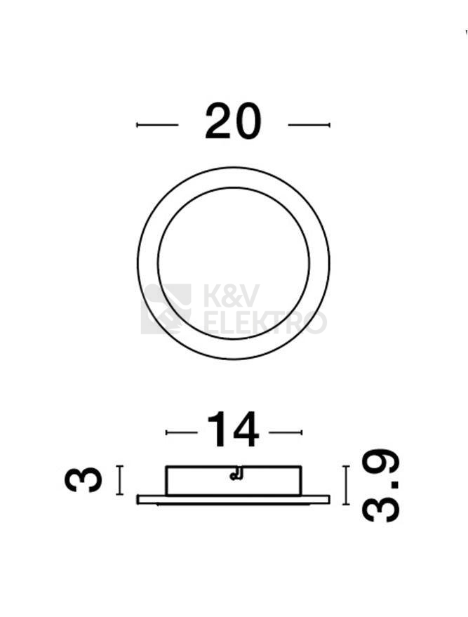 Obrázek produktu Nástěnné LED svítidlo NOVA LUCE NEVO 12W 3000K 9248160 5