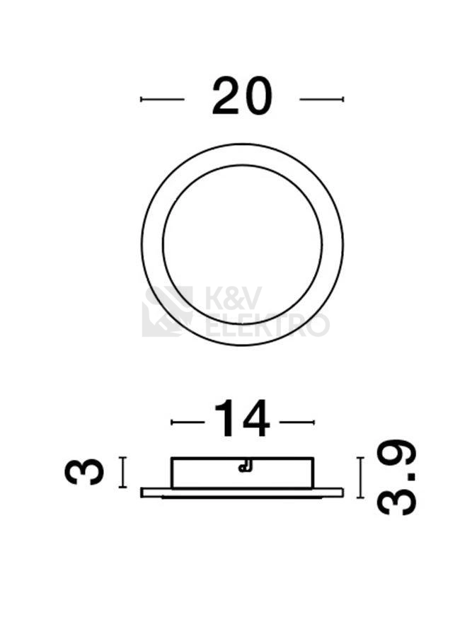 Obrázek produktu Nástěnné LED svítidlo NOVA LUCE NEVO 12W 3000K 9248161 5