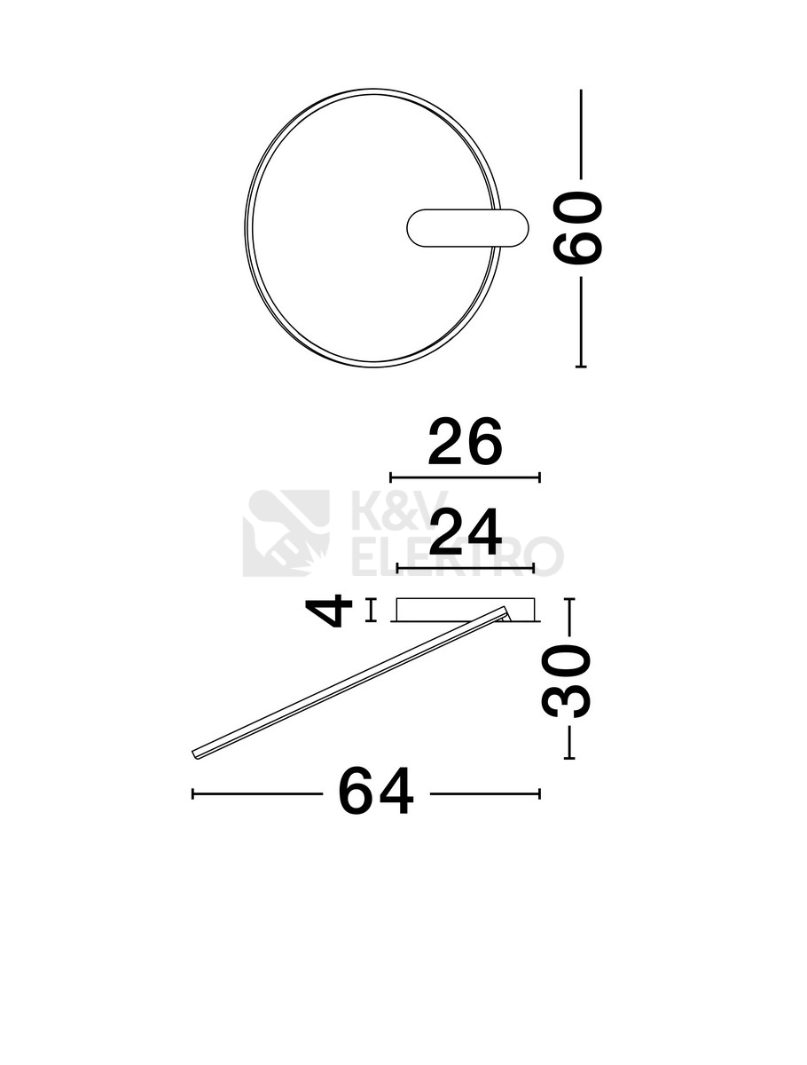 Obrázek produktu Stropní LED svítidlo NOVA LUCE KIKLOS 30W 3000K 9248173 stmívatelné Triac 5
