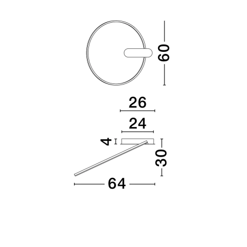 Stropní LED svítidlo NOVA LUCE KIKLOS 30W 3000K 9248174 stmívatelné Triac (obrázek 3)