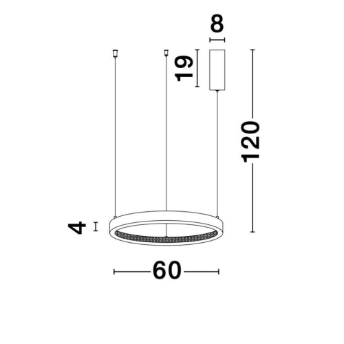 Závěsné LED svítidlo NOVA LUCE PRESTON 35W 3000K 9285601 stmívatelné Triac (obrázek 6)