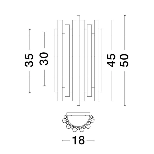 Nástěnné LED svítidlo NOVA LUCE FELIX 20W 3000K 9287917 (obrázek 4)