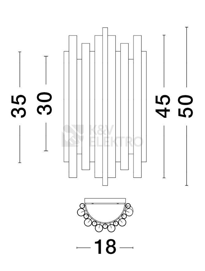 Obrázek produktu Nástěnné LED svítidlo NOVA LUCE FELIX 20W 3000K 9287917 3