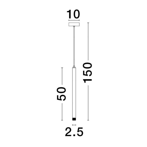 Závěsné LED svítidlo NOVA LUCE TRIMLE 3W 3000K 9287920