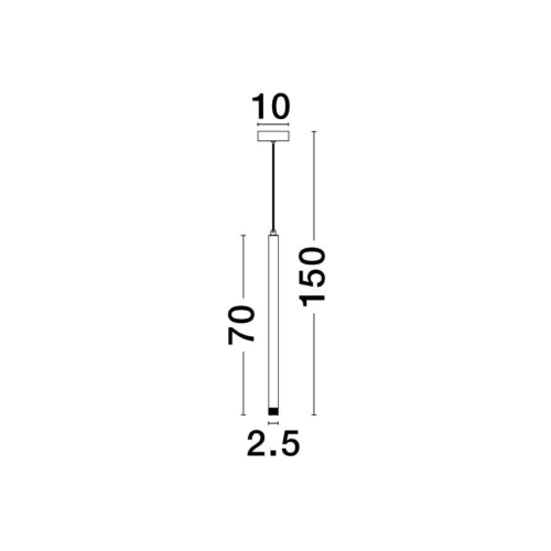 Závěsné LED svítidlo NOVA LUCE TRIMLE 3W 3000K 9287921 (obrázek 3)