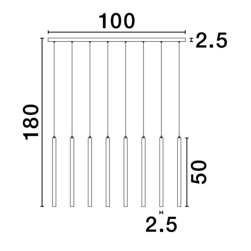 Závěsné LED svítidlo NOVA LUCE TRIMLE 21W 3000K 9287930