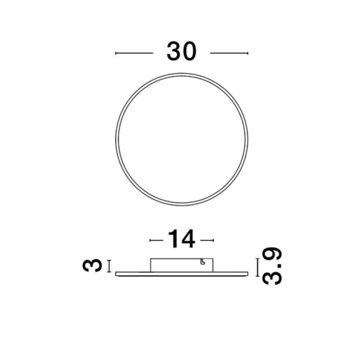 Nástěnné LED svítidlo NOVA LUCE NEVO 20,5W 3000K 9248157 (obrázek 5)