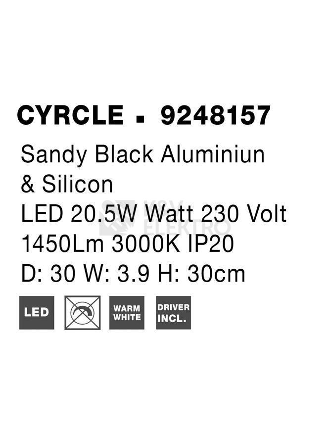 Obrázek produktu Nástěnné LED svítidlo NOVA LUCE NEVO 20,5W 3000K 9248157 5