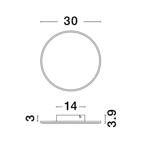 Nástěnné LED svítidlo NOVA LUCE NEVO 20,5W 3000K 9248158 (obrázek 10)