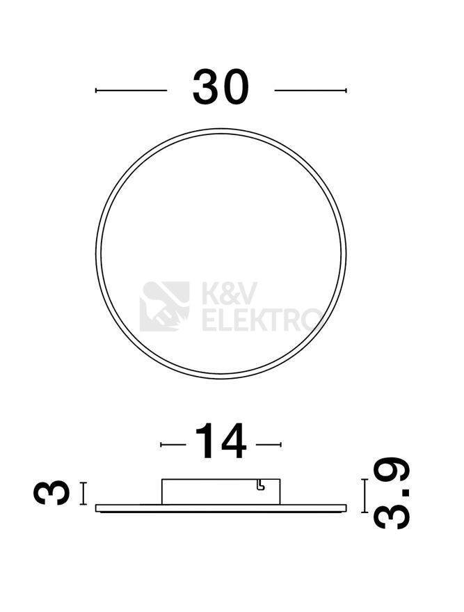 Obrázek produktu Nástěnné LED svítidlo NOVA LUCE NEVO 20,5W 3000K 9248158 9
