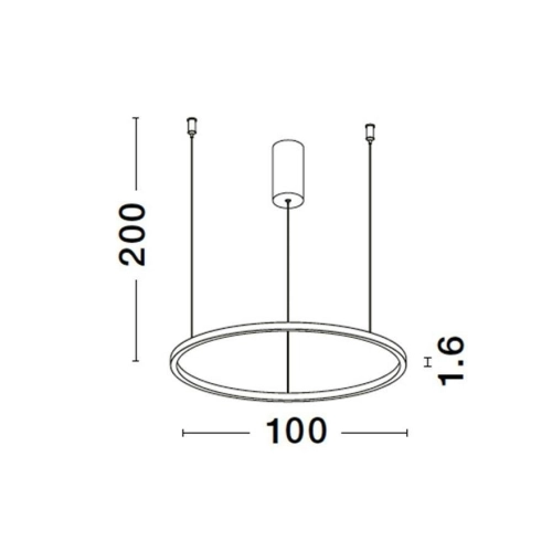 Závěsné LED svítidlo NOVA LUCE TARQUIN 59W 3000K 9345610 stmívatelné Triac (obrázek 9)