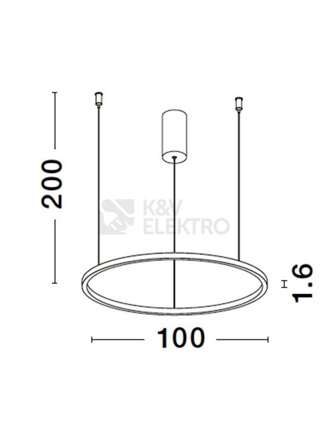 Obrázek produktu Závěsné LED svítidlo NOVA LUCE TARQUIN 59W 3000K 9345610 stmívatelné Triac 8