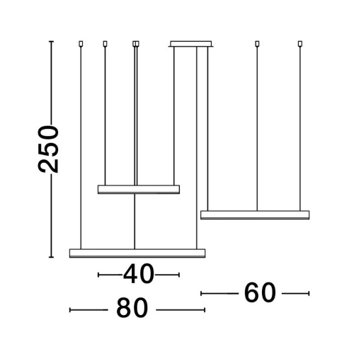 Závěsné LED svítidlo NOVA LUCE ELOWEN 181W 3000K 9345654 stmívatelné Triac (obrázek 6)
