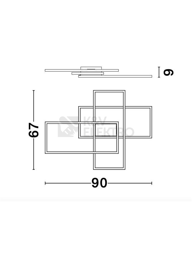 Obrázek produktu Stropní LED svítidlo NOVA LUCE BILBAO 55W 3000K 9508431 stmívatelné Triac 7