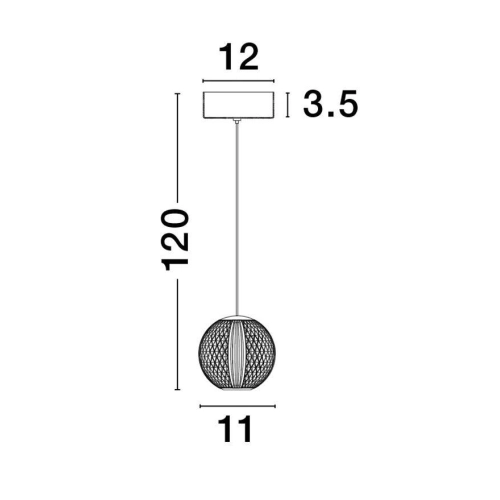 Závěsné LED svítidlo NOVA LUCE BRILLANTE 6W 3200K 9511010 (obrázek 7)