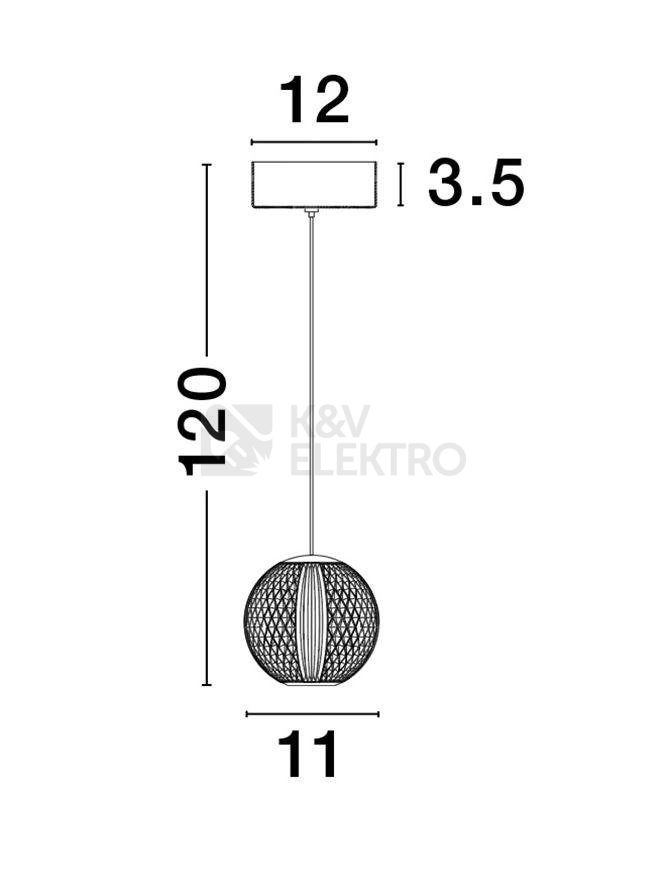 Obrázek produktu Závěsné LED svítidlo NOVA LUCE BRILLANTE 6W 3200K 9511010 6