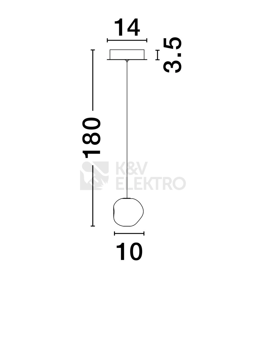 Obrázek produktu Závěsné LED svítidlo NOVA LUCE IFOS 6W 3000K 9511011 5