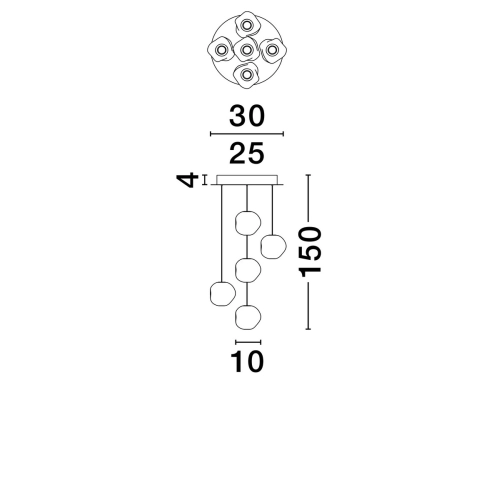 Závěsné LED svítidlo NOVA LUCE IFOS 25W 3000K 9511012 stmívatelné Triac (obrázek 7)