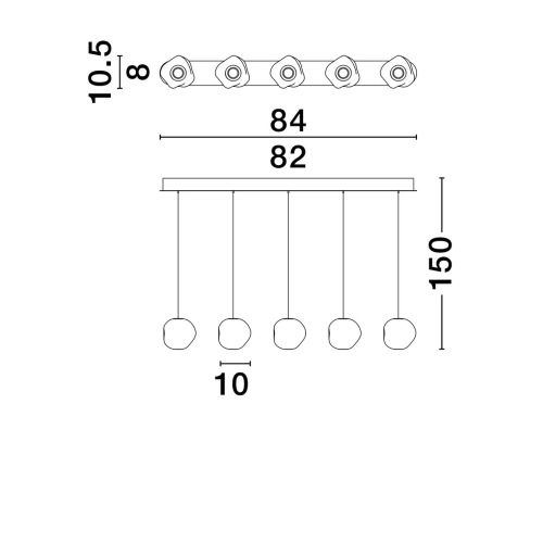 Závěsné LED svítidlo NOVA LUCE IFOS 25W 3000K 9511013 stmívatelné Triac (obrázek 6)