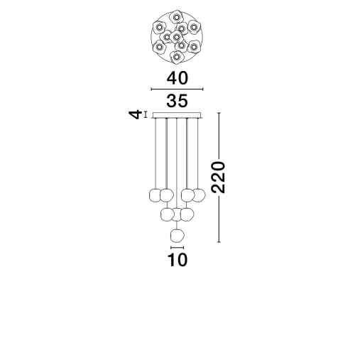 Závěsné LED svítidlo NOVA LUCE IFOS 48W 3000K 9511014 stmívatelné Triac (obrázek 8)