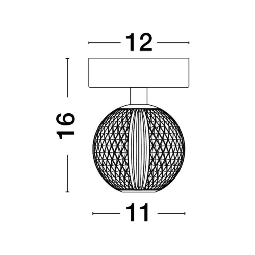 Stropní LED svítidlo NOVA LUCE BRILLANTE 6W 3200K 9522010 (obrázek 6)