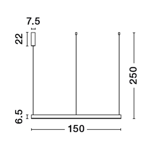 Závěsné LED svítidlo NOVA LUCE MOTIF 80W 3000K 9530205 stmívatelné Triac (obrázek 3)