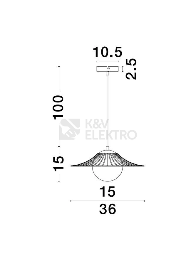 Obrázek produktu Závěsné svítidlo NOVA LUCE FLY E27 9620126 bez žárovky 3