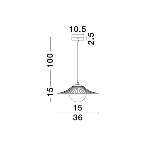 Závěsné svítidlo NOVA LUCE FLY E27 9620127 bez žárovky
