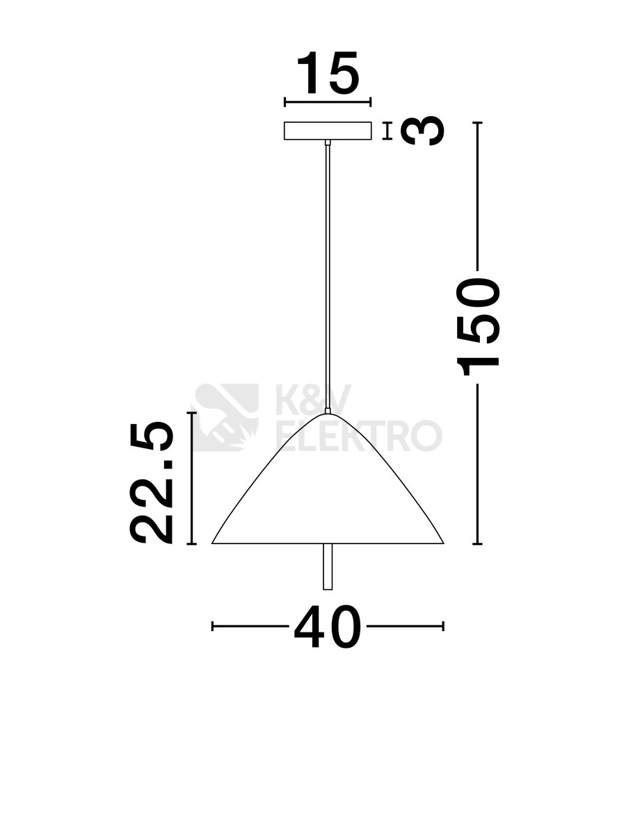 Obrázek produktu Závěsné LED svítidlo NOVA LUCE OROS 17W 3000K 9695290 5