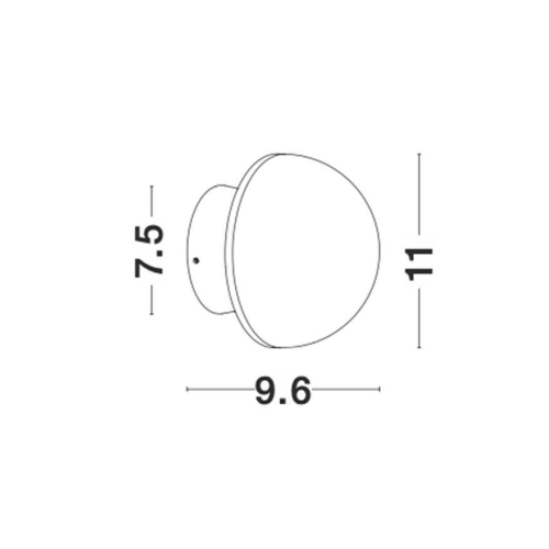 Nástěnné LED svítidlo NOVA LUCE NETUNE 6W 3000K 9831050 (obrázek 3)