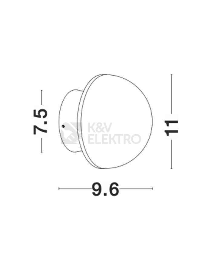 Obrázek produktu Nástěnné LED svítidlo NOVA LUCE NETUNE 6W 3000K 9831050 2