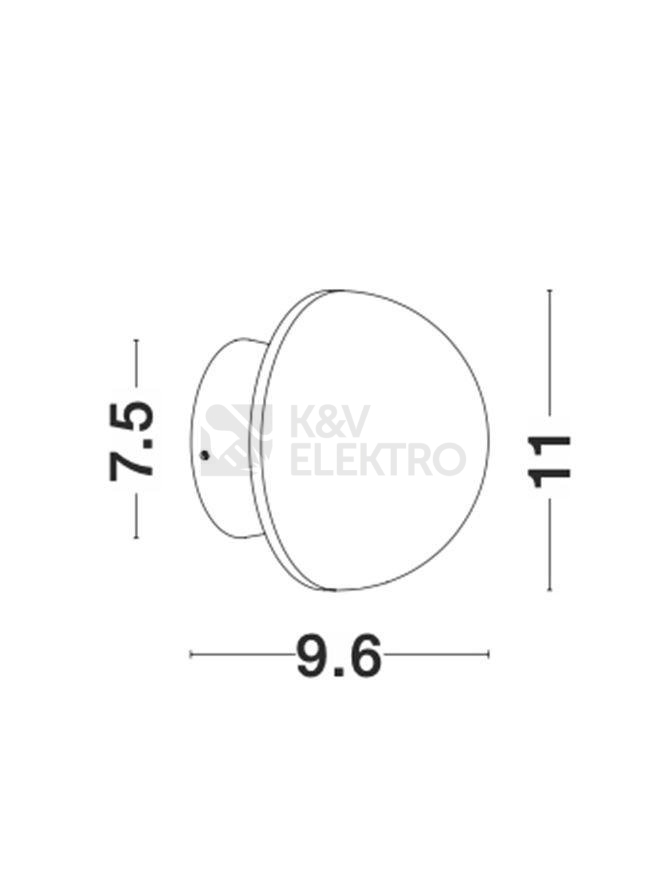 Obrázek produktu Nástěnné LED svítidlo NOVA LUCE NETUNE 6W 3000K 9831051 4