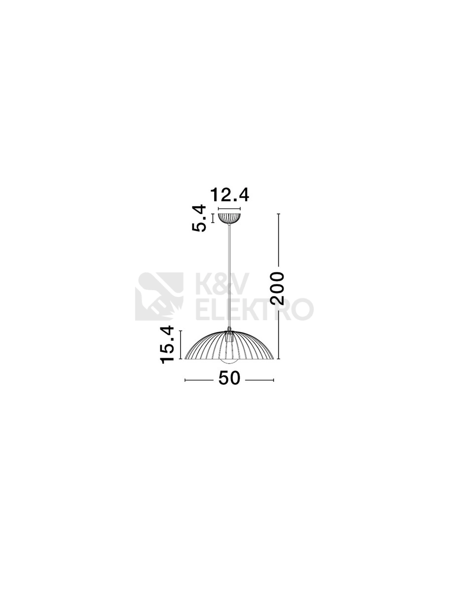 Obrázek produktu Závěsné svítidlo NOVA LUCE AMMOS E27 1x12W 9919115 bez žárovky 5
