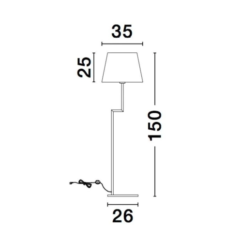 Stojací lampa NOVA LUCE SAVONA E27 9919153 bez žárovky (obrázek 6)
