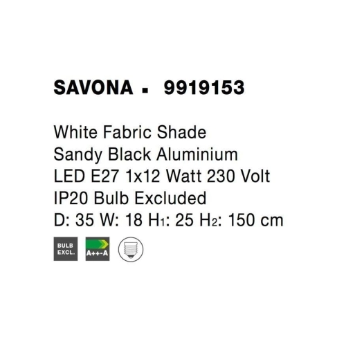 Stojací lampa NOVA LUCE SAVONA E27 9919153 bez žárovky (obrázek 7)