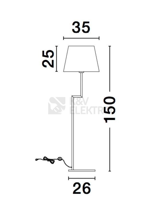 Obrázek produktu Stojací lampa NOVA LUCE SAVONA E27 9919153 bez žárovky 5