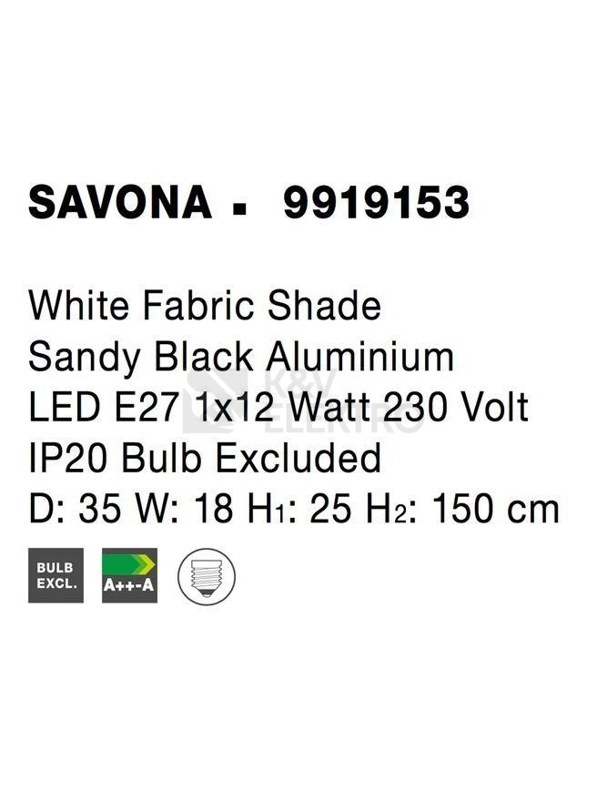Obrázek produktu Stojací lampa NOVA LUCE SAVONA E27 9919153 bez žárovky 6