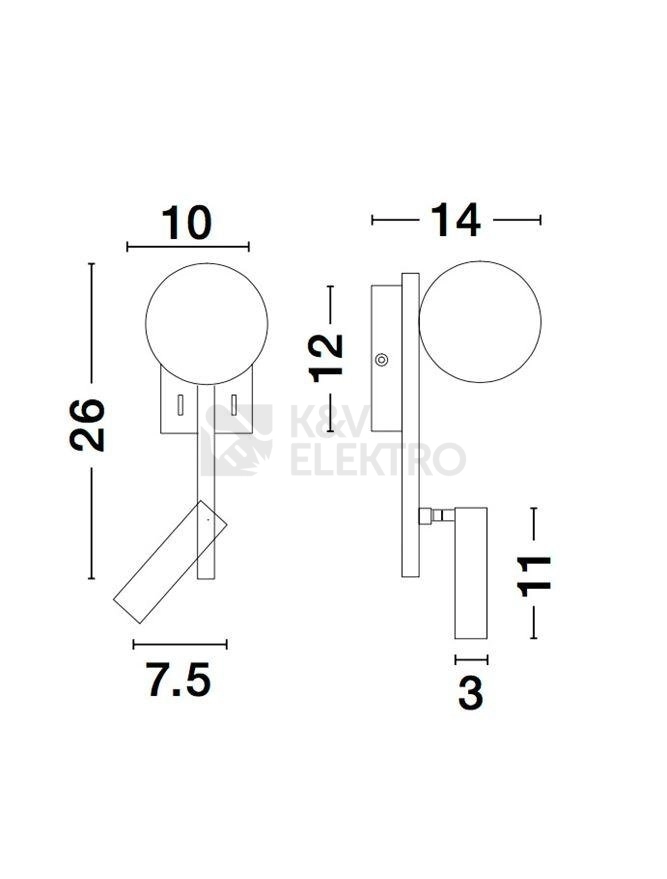 Obrázek produktu Nástěnné LED svítidlo NOVA LUCE JOLINE 8W 3200K 9919530 5