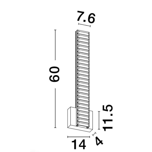 Nástěnné LED svítidlo NOVA LUCE AURELIA 19W 3500K 9333065 (obrázek 7)