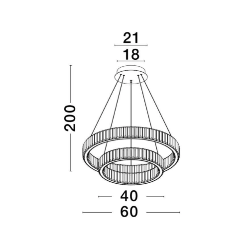 Závěsné LED svítidlo NOVA LUCE AURELIA 46W 3500K 9333068 stmívatelné Triac (obrázek 4)
