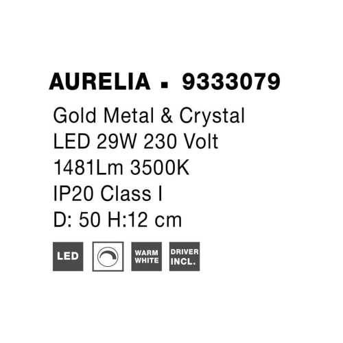 Stropní LED svítidlo NOVA LUCE AURELIA 29W 3500K 9333079 stmívatelné Triac (obrázek 7)