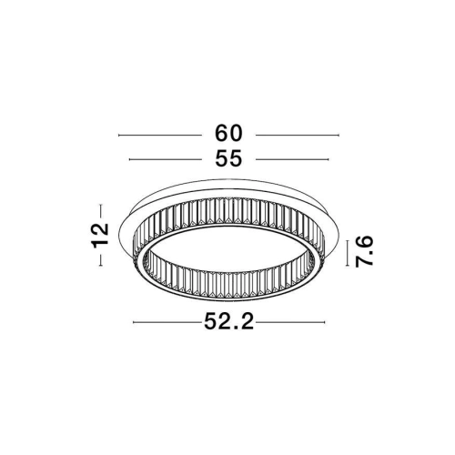 Stropní LED svítidlo NOVA LUCE AURELIA 41W 3500K 9333080 stmívatelné Triac (obrázek 4)